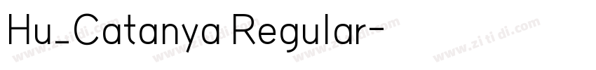 Hu_Catanya Regular字体转换